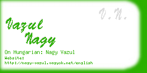 vazul nagy business card